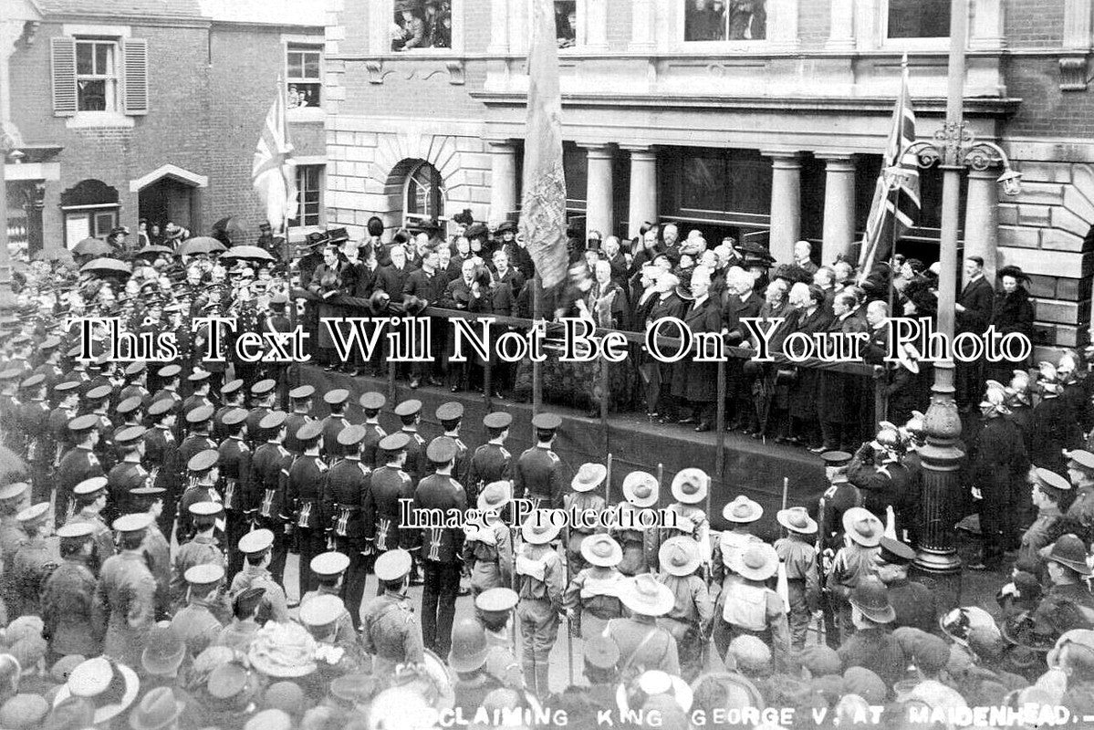 BK 2771 - Proclaiming King George V, Maidenhead, Berkshire