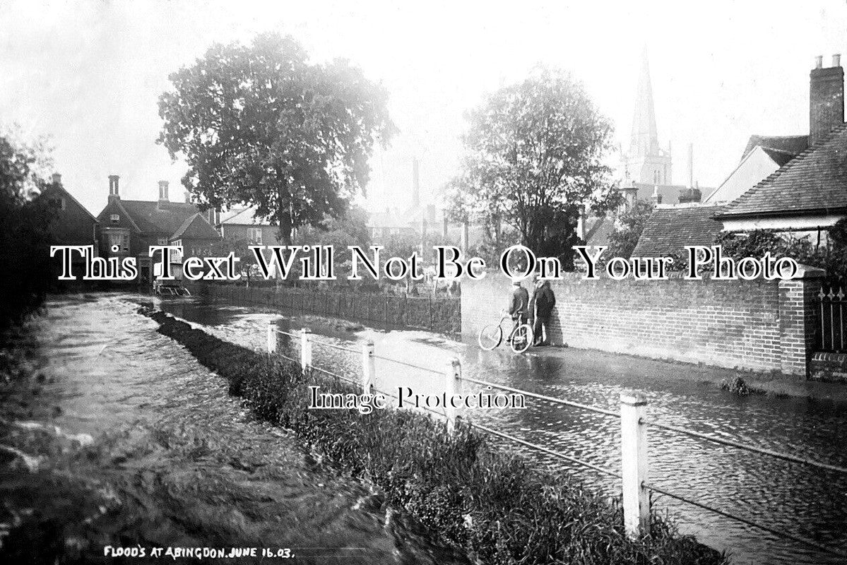 BK 2803 - Floods At Abingdon, Berkshire 1903
