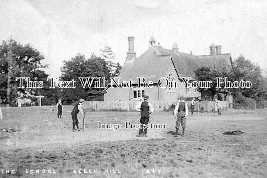 BK 2867 - Cricket At The School, Beech Hill, Berkshire