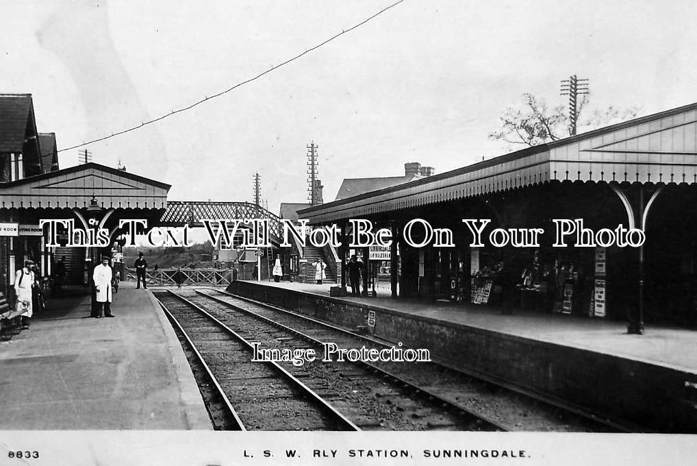 BK 298 - Sunningdale Railway Station, Berkshire c1914