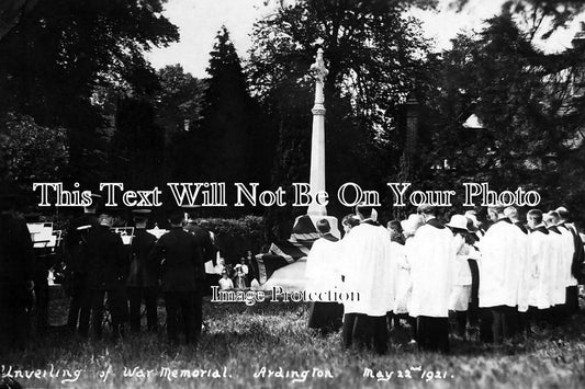 BK 375 - Unveiling WW1 War Memorial, Ardington, Berkshire 1921