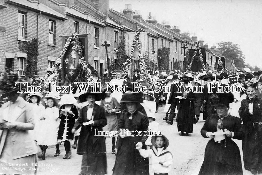 BK 408 - Childrens Festival, Aversham, Reading, Berkshire 1912