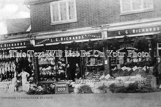 BK 421 - Shop Front, Sunningdale, Berkshire c1909