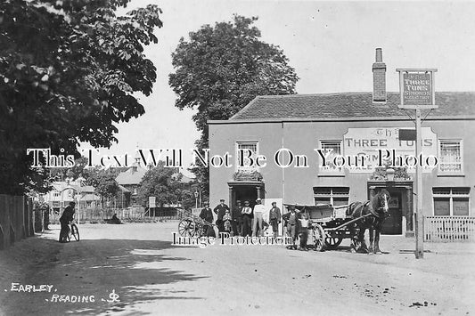 BK 439 - Three Tuns Pub, Earley, Reading, Berkshire c1908