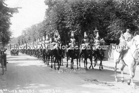 BK 482 - 2nd Life Guards Procession, Windsor, Berkshire