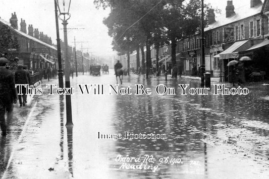 BK 486 - Oxford Road Floods, Reading, Berkshire 1910