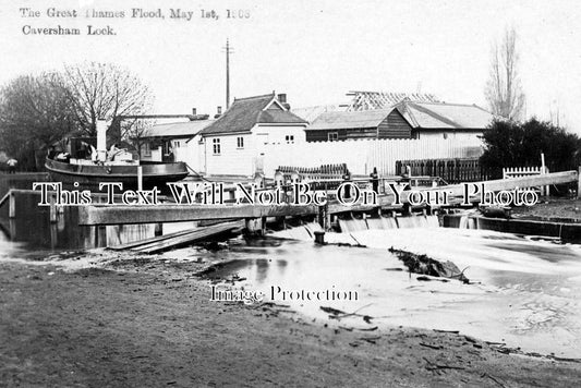 BK 494 - Great Thames Flood, Caversham Lock, Berkshire 1908