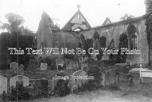 BK 507 - Suffragette Fire, Wargrave Church, Berkshire 1914