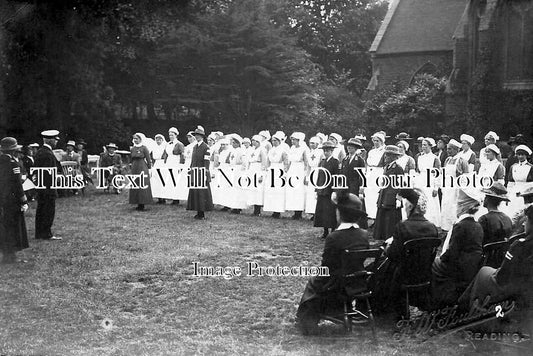 BK 509 - WW1 Demobilization Ceremony, V.A.D Nurses, Reading, Berkshire 1919