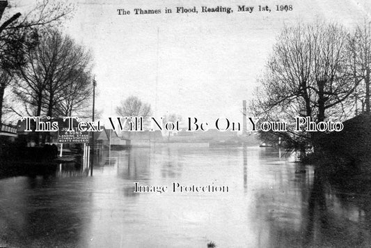 BK 552 - The Thames In Flood, Reading, Berkshire 1908