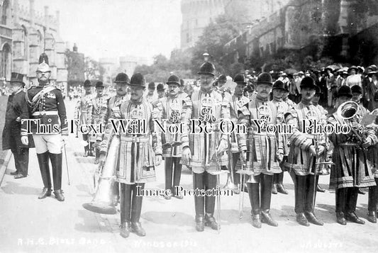 BK 563 - Royal Horse Guards Band, St Georges Chapel, Windsor, Berkshire c1913