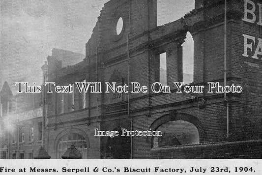 BK 63 - Fire at Messrs Serpell & Co Biscuit Factory, Reading, Berkshire 1904