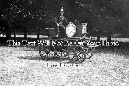 BK 660 - Reading Fire Brigade, Pump Cart Winner At Oxford, Berkshire c1926
