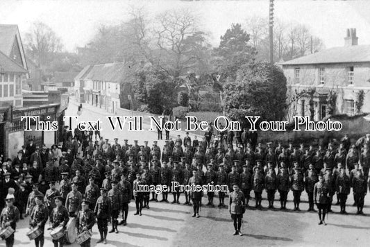 BK 682 - Military Parade, Pangbourne, Berkshire c1911