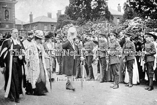 BK 720 - King George Visit, Speech Day, Wellington College, Crowthorne, Berkshire c1909