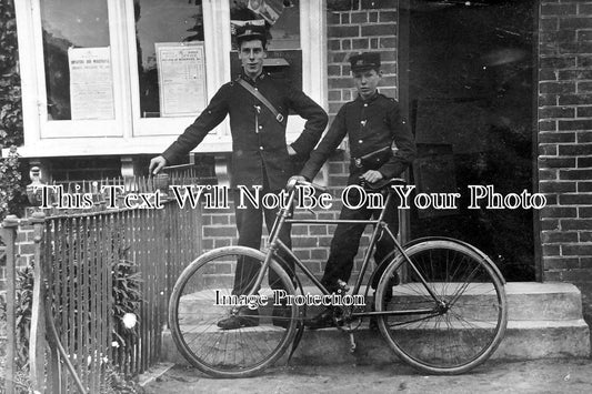 BK 932 - Postman Outside Winkfield Post Office, Berkshire c1907