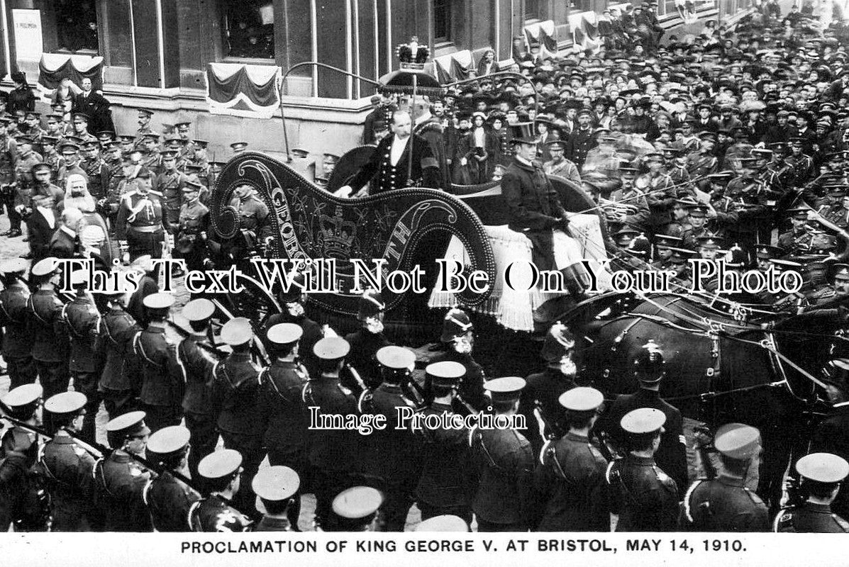 BR 1006 - Proclamation Of King George V, Bristol 1910