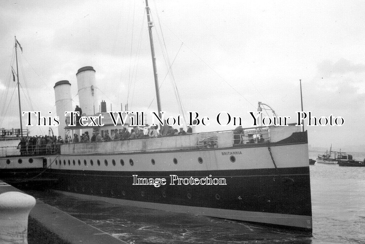 BR 1023 - Paddle Steamer Britannia, Portishead, Bristol c1954