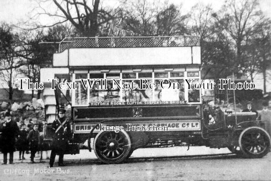 BR 1078 - Clifton Vintage Motor Bus, Bristol Tramways & Carriage c1906