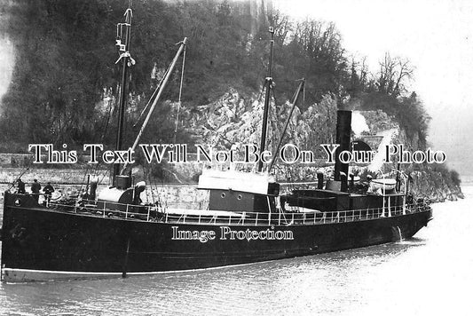 BR 154 - Steamboat Directly Below Clifton Suspension Bridge, Bristol