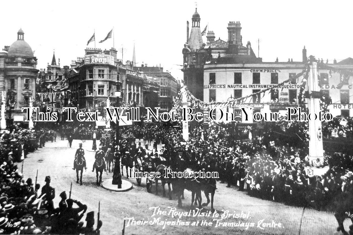 BR 221 - Royal Visit To Bristol Tramway c1910