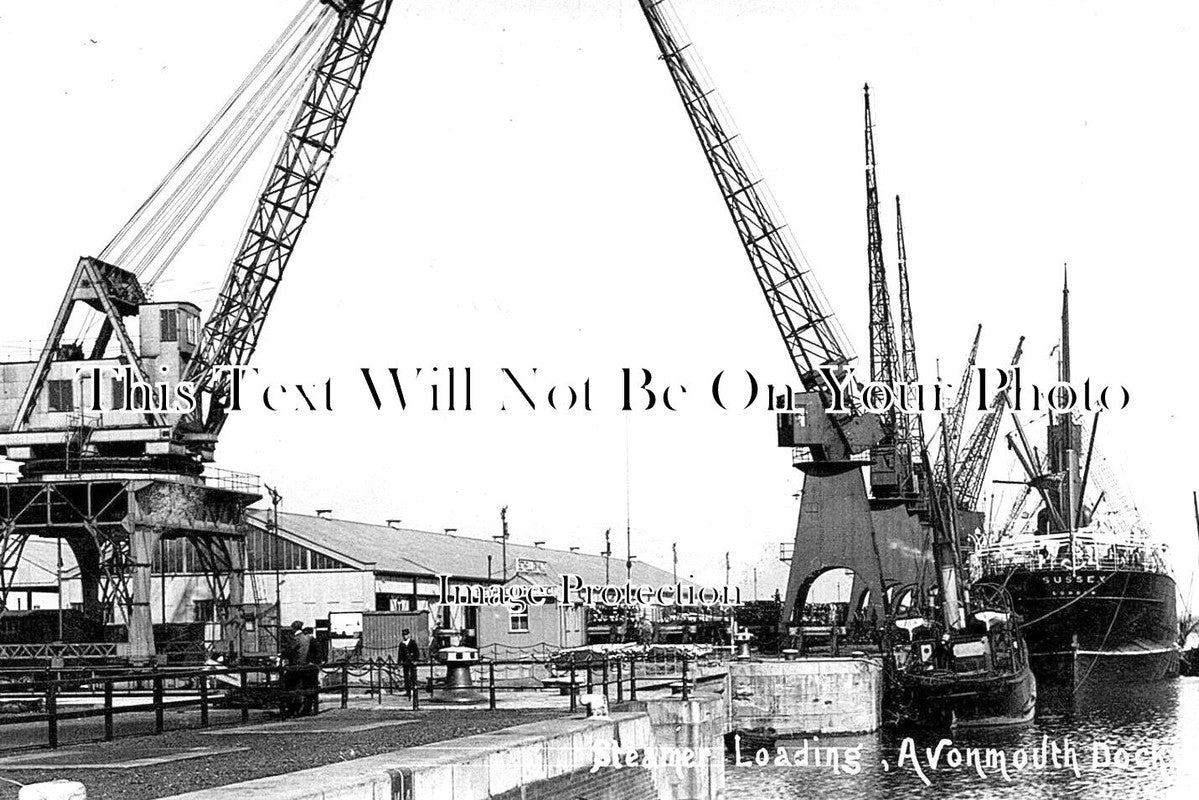 BR 301 - Steamer Loading, Avonmouth Docks, Bristol c1919