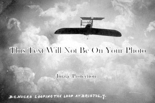 BR 320 - B C Hucks Aviator Looping The Loop At Bristol c1914