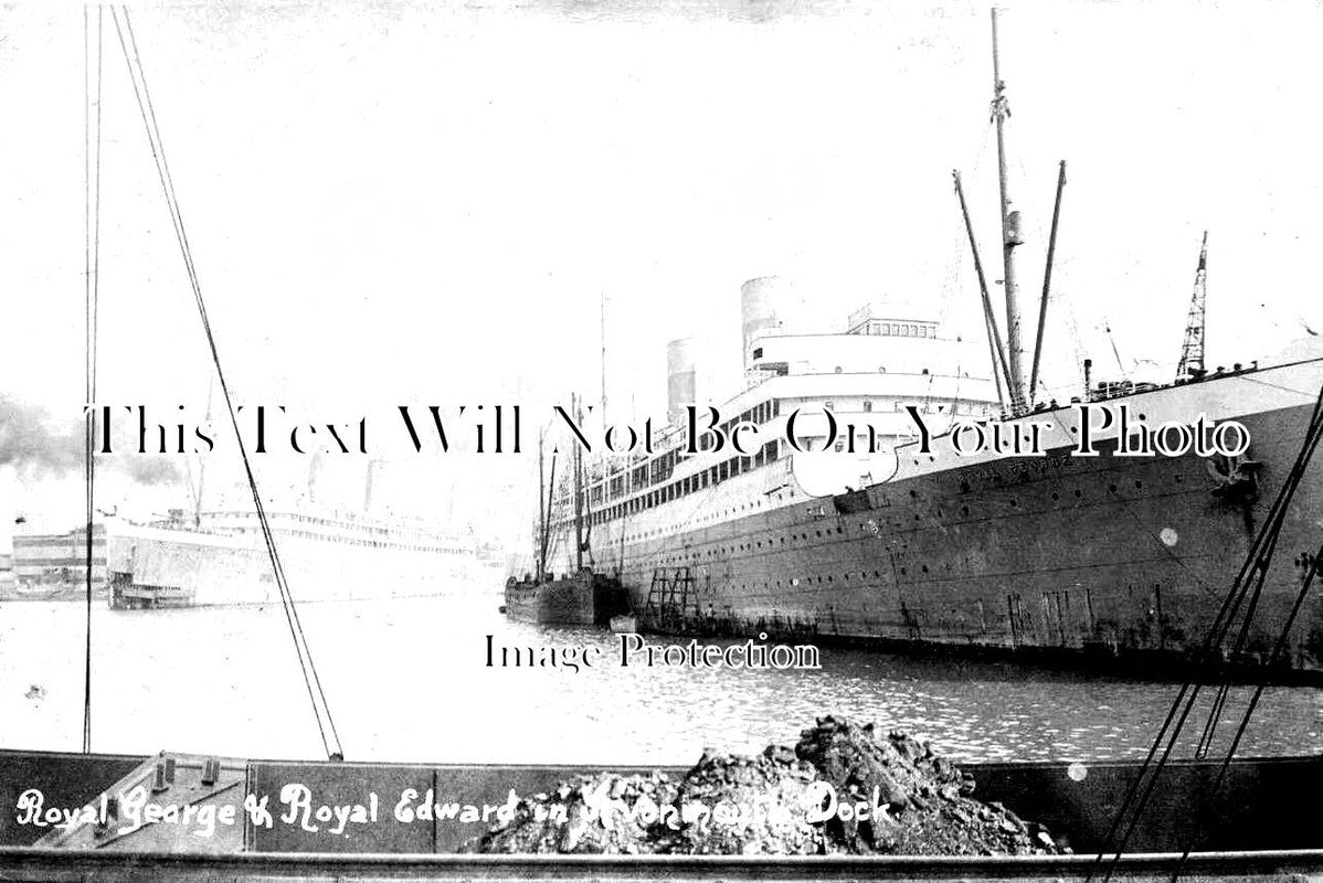 BR 442 - Royal George & Royal Edward Ships In Dock, Avonmouth, Bristol