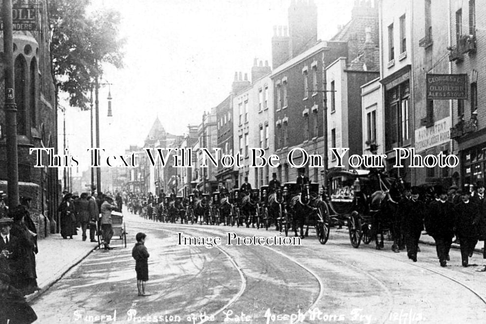 BR 527 - Funeral Procession Of Joseph Storrs Fry, Bristol 1913