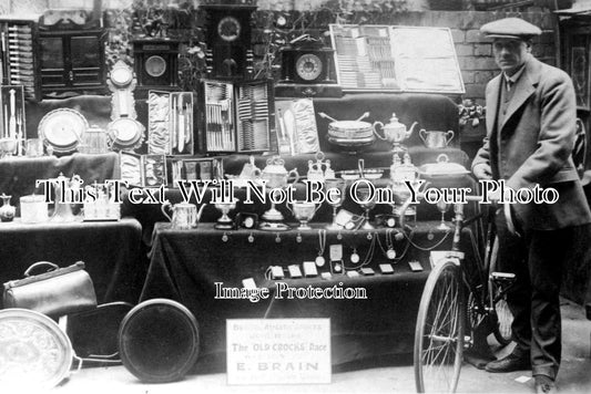 BR 66 - Cyclist E Brain & His Bleriot Bike, Bristol c1916