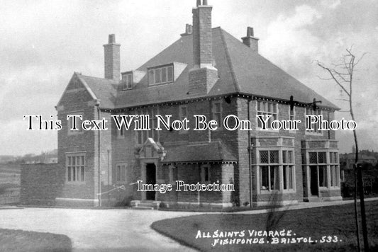 BR 695 - All Saints Vicarage, Fishponds, Bristol c1910