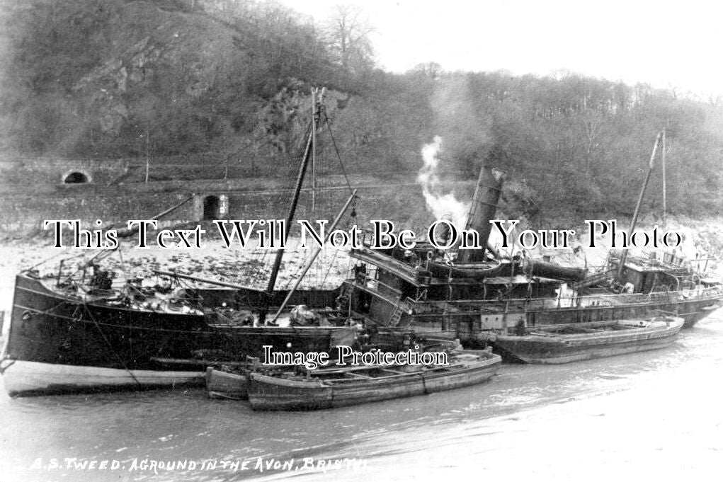 BR 779 - SS Tweed Aground, River Avon, Bristol