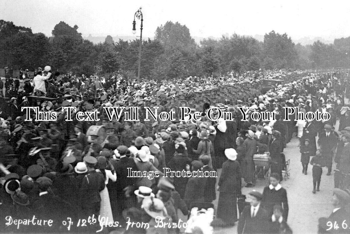 BR 878 - Departure Of 12th Gloucester Shire Regiment, Bristol