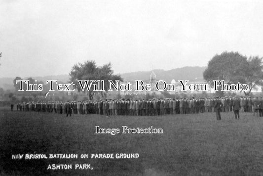 BR 96 - New Bristol Battalion On Parade Ground, Ashton Park, Bristol c1915