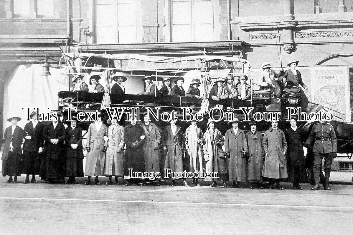 BR 970 - Horse Drawn Charabanc, Bedminster, Bristol WW1