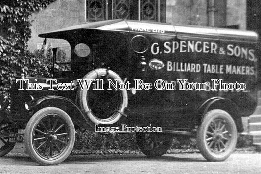 BR 978 - G Spencer Billiards Van, The Barton, Bristol c1920