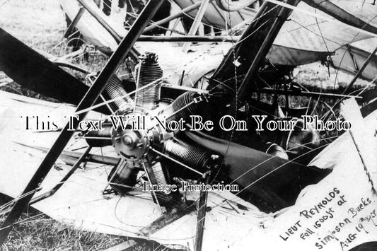 BU 100 - Wreckage of Lieut Reynolds plane at Simpson, Buckinghamshire c1911