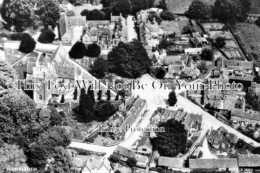 BU 1074 - Air Aerial View Hambleden, Buckinghamshire