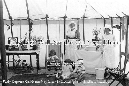 BU 1187 - Childrens Playground Casualty Tent, Southend On Sea