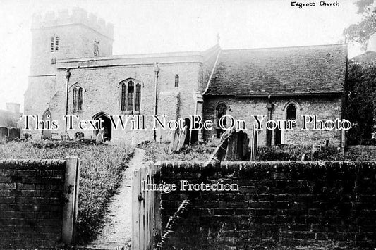 BU 120 - St Michaels Church, Edgcott, Buckinghamshire c1915