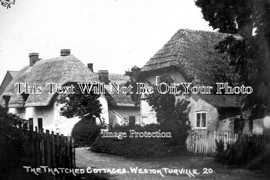 BU 1202 - The Thatched Cottages, Weston Turville, Buckinghamshire c1915
