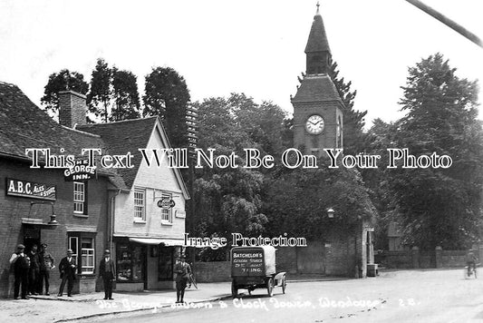 BU 1205 - The George Inn & Clock Tower, Wendover, Buckinghamshire c1921