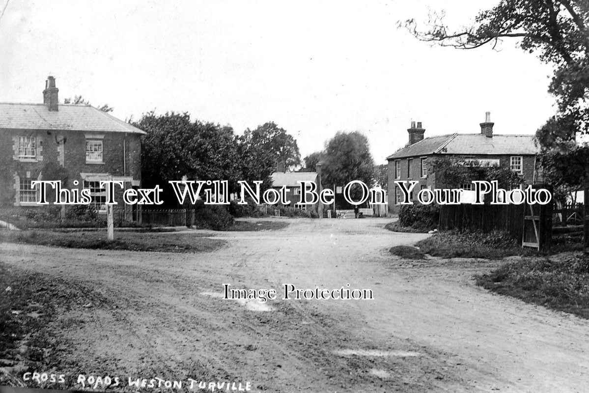 BU 1247 - Cross Roads, Weston Turville, Buckinghamshire c1911