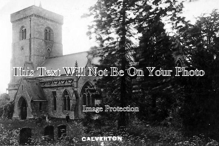 BU 128 - All Saints Church, Calverton, Buckinghamshire c1920