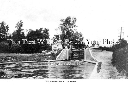 BU 1291 - The Canal Lock, Denham, Buckinghamshire c1913