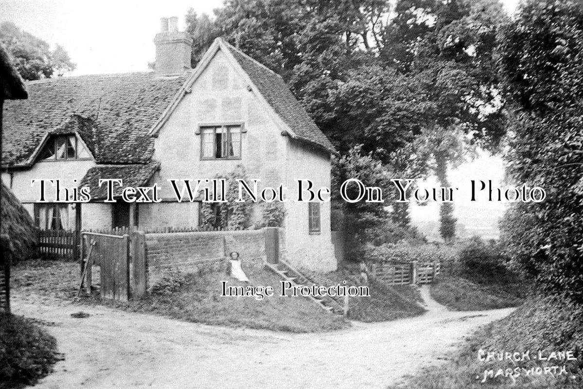 BU 1340 - Church Lane, Marsworth, Buckinghamshire c1913