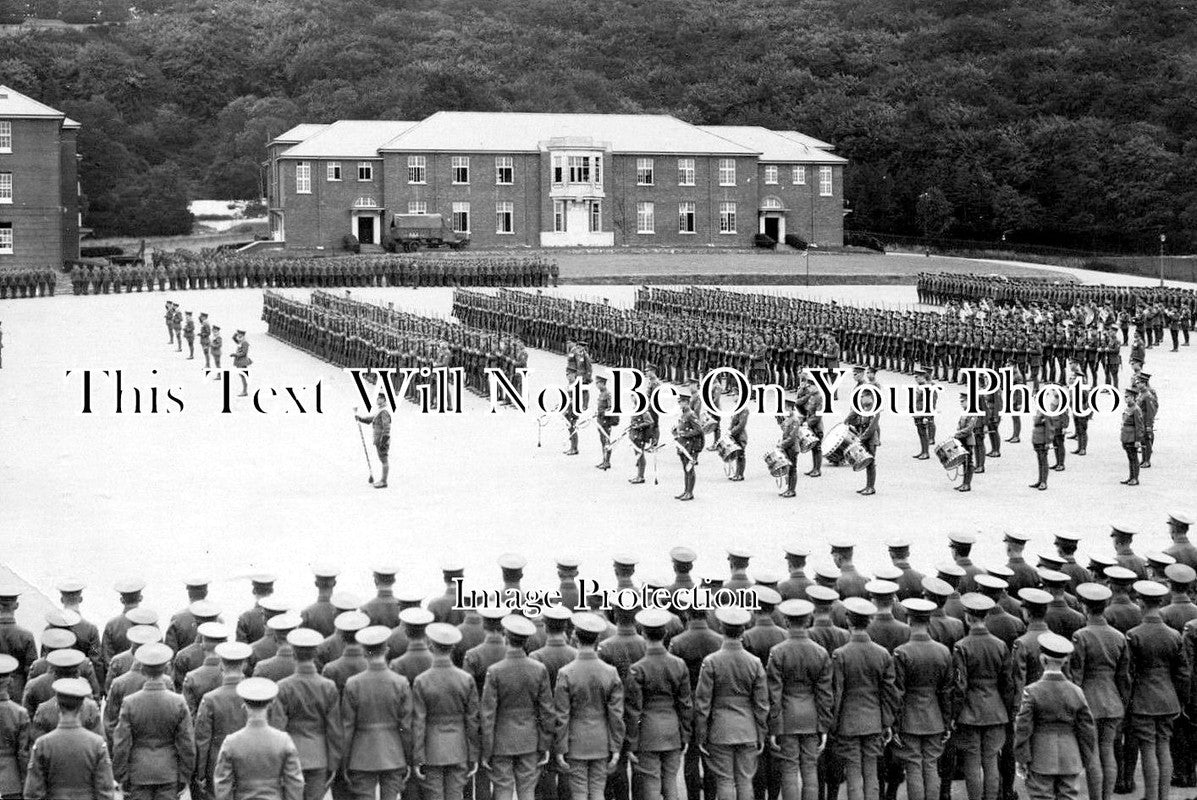 BU 1359 - Parade & Band, Halton Camp, Buckinghamshire