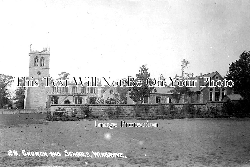 BU 1374 - Wingrave Church & Schools, Buckinghamshire c1923