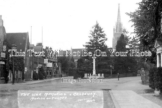 BU 1386 - Marlow On Thames War Memorial & Causeway, Buckinghamshire