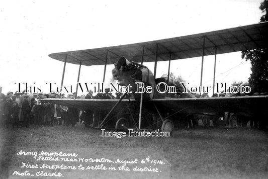 BU 1392 - 1st Army Aeroplane At Wolverton, Buckinghamshire 1914